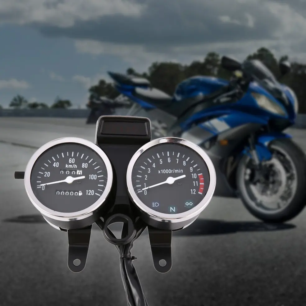 

Universal Motorcycle Universal Motorcycle Meter Speedometer Odometer Tachometer Speedometer Gauge for GN125 for HJ125-8