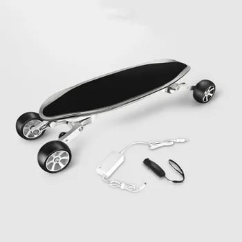 

Carbon Fiber Inelligent Electrical Skateboard Cellphone APP And Bluetooth 500W Motor Electrical Longboard 39.9" Megal Alloy Deck