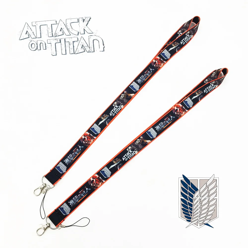 

Attack on Titan Lanyard ID Badge Holder Key Neck Strap kids gifts key chain