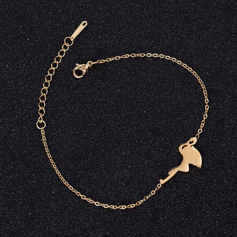 

Yiwu Jewelry Stainless Steel Gold Tree Chain Bracelet Charm Bracelet For Women Chain Link Elegant Plant Jewelry Bridesmaid Gift