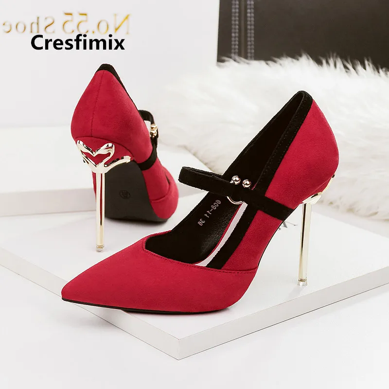 Zapatos Mujeres Linda Cm Flock a Femmes Talón 10 Garras c Cresfimix Primavera A2624 Moda Cómodo Verano Tacón Alto Hauts Partido De d B Señora 7tx0wqpC