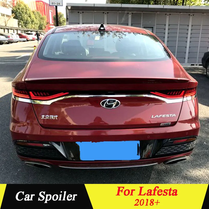 

For Hyundai LAFESTA 2018+ Rear Spoiler High Quality ABS Material Primer Color Car Tail Wing Decoration For LAFESTA