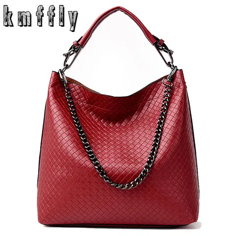 Bolsa de Ombro Nova Bolsa Feminina Simples Moda Senhora Alta Qualidade Corrente Couro Grande Tote Luxo Crossbody 2019