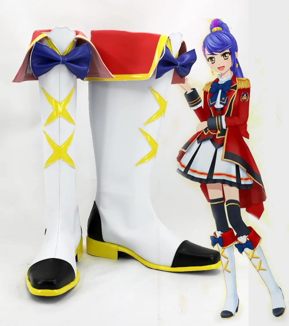 Aikatsu/Обувь для костюмированной вечеринки со звездами Shiratori Hime Сапоги на заказ |