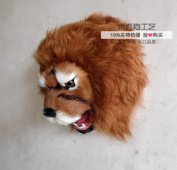 

simulation cute lion head 23x22x15cm model polyethylene&furs lion model home decoration props ,model gift d844