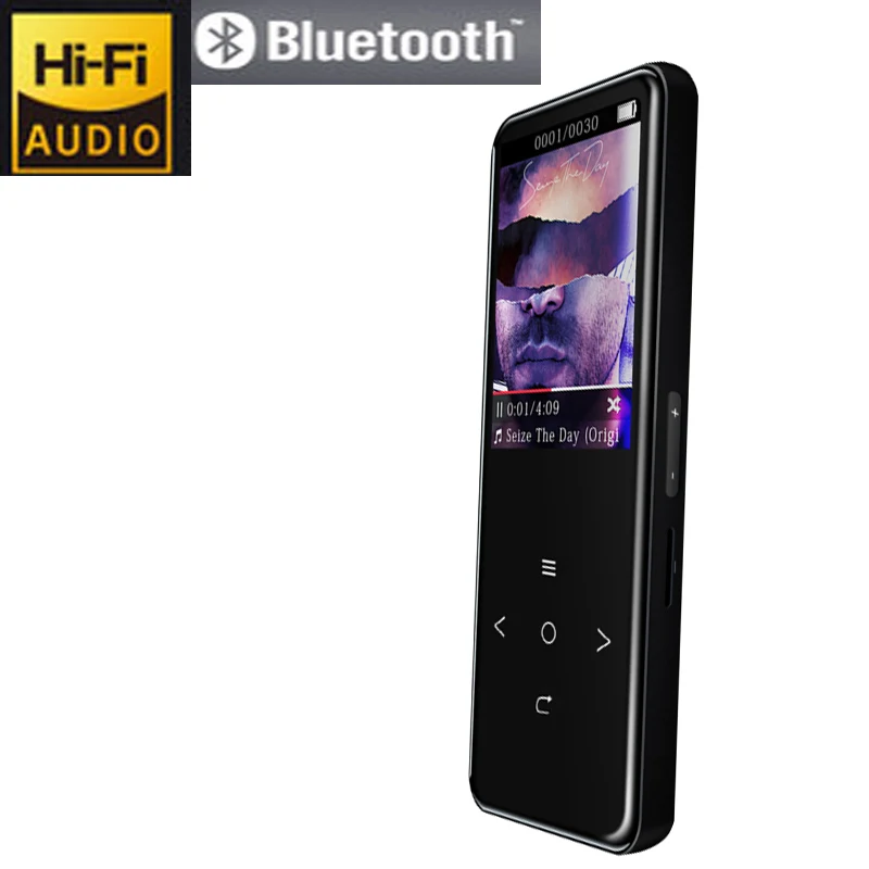 Bluetooth mp3-speler сенсорный экран BENJIE A20 Ultra dunne 8GB Muziekspeler 1,8 дюймов Kleurenscherm без потерь HiFi Geluid с FM