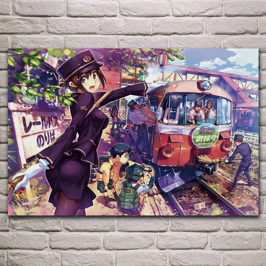 Drole Rail Wars Anime Gare œuvre Sexy Fille Salon Decoration