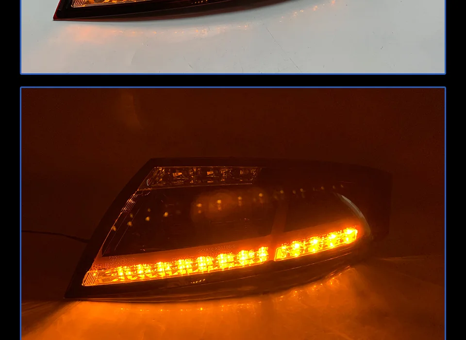 АКД Тюнинг автомобилей задние фонари для Audi TT задний фонарь 2006-2013 светодиодные фары DRL ходовые огни би-ксенон луч Противотуманные фары Полный светодиодный