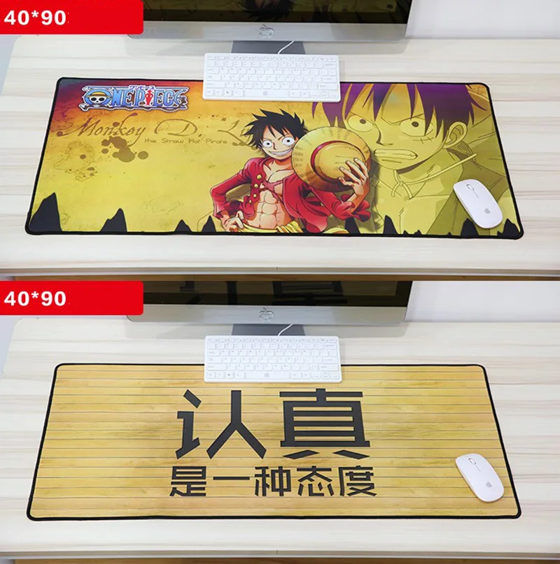 900X400mm thick Rubber gaming mouse pad anime Creative large size mausepad For Keyboard Mice PC Desk Non slip Mat