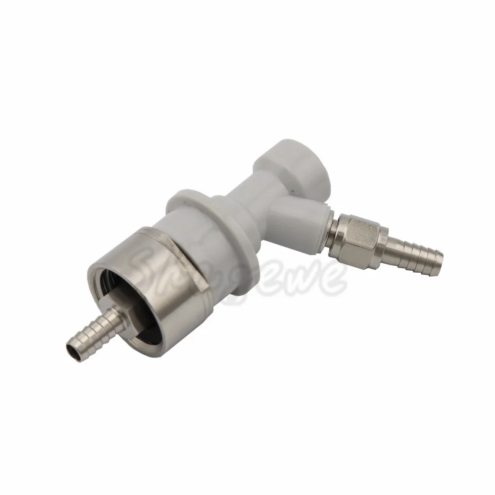 Home brewing Stainless Steel Carbonation Cap Carbonator-Liquid & Gas Ball Lock Disconnect -14Barb with Swivel Nut (6)