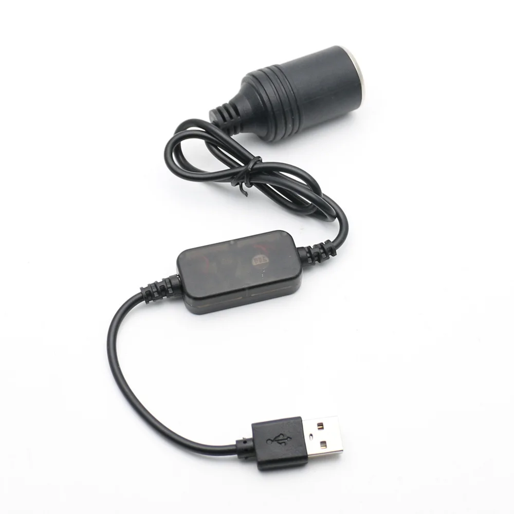 Адаптер питания AtoCoto 60 100 300 см с USB портом на 12 В|cigarette lighter socket female|female cigarette socketcar