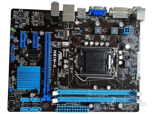 Б/у Asus H61M-K материнская плата H61 чип Поддержка разъем LGA 1155 i3 i5 i7 DDR3 16G