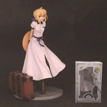 

Anime Fate Stay Night Saber Tourism Ver PVC Action Figure Collectible Model doll toy 24cm