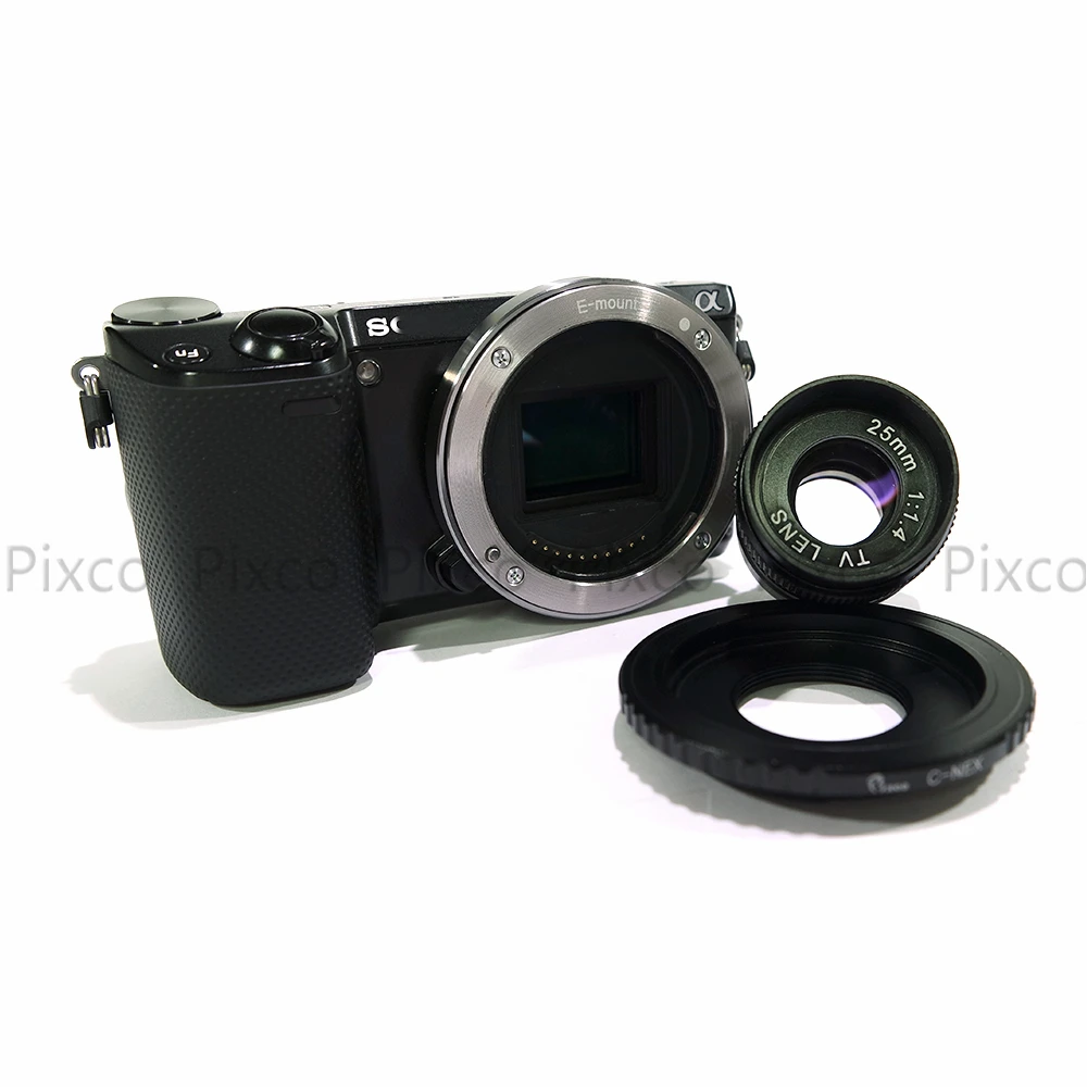 Объектив Pixco 25 мм f/1,4 c mount cctv f1.4 для m4/3 для Nex для Fujifilm для Pentax GX1 OM-D 1 черный