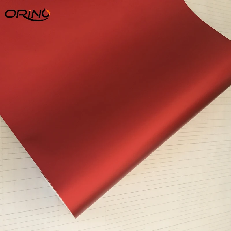 Red Metallic Chrome Vinyl Wrap Film-2