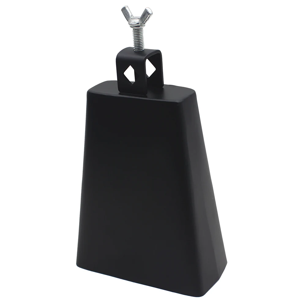 6 дюймов черный металл Cattlebell колокольчик персонализированный латунный скот Корова колокольчик ударный инструмент