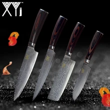 

XYj Kitchen Cooking Knife Tools 5" 7" 8" 8" Damascus Knives VG10 Core New Arrival 2018 Japanese Damascus Steel Kitchen Tools