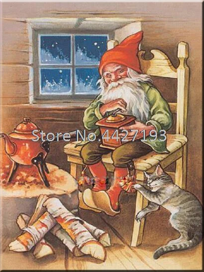 

5d diamond painting christmas diamant painting accessoires full resin rhinestone embroidery diy diamond Mosaic Santa Claus cat