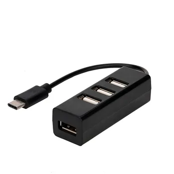 

Type-C To 4-Port USB 3.0 Hub USB 3.1 Adapter For Apple Macbook 12 PC Slim Design USB Hub Adapters