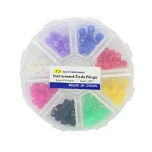 160 шт./компл. зубной инструмент цветной код кольца многоцветные силиконовые автоклавы дезинфекция ортодонтический Универсальный Circle4* 6*5 мм