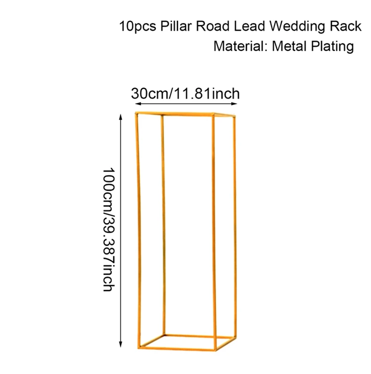 FENGRISE Крытый сад из металла Plat стенд Свадебные украшения цветы ваза Колонки стоят Свадебные центральные стойки событие партия Декор