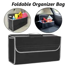 Preto Grande Avaria Do Carro Van SUV Tronco Dobrável Caixas de Armazenamento Organizer Bag Ferramenta Arrumado Saco de Viagem Universal