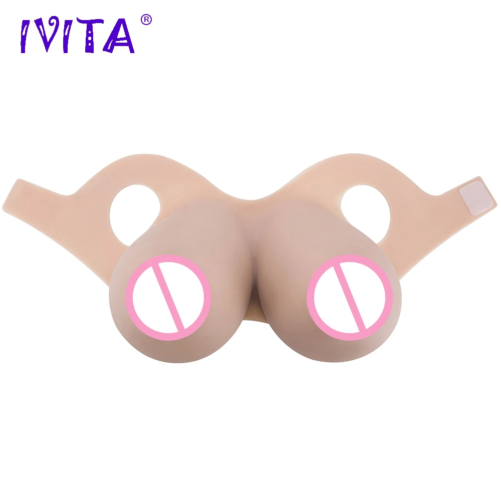 Реалистичная силиконовая грудь IVITA 16 кг поддельные груди для перекрестных щитов