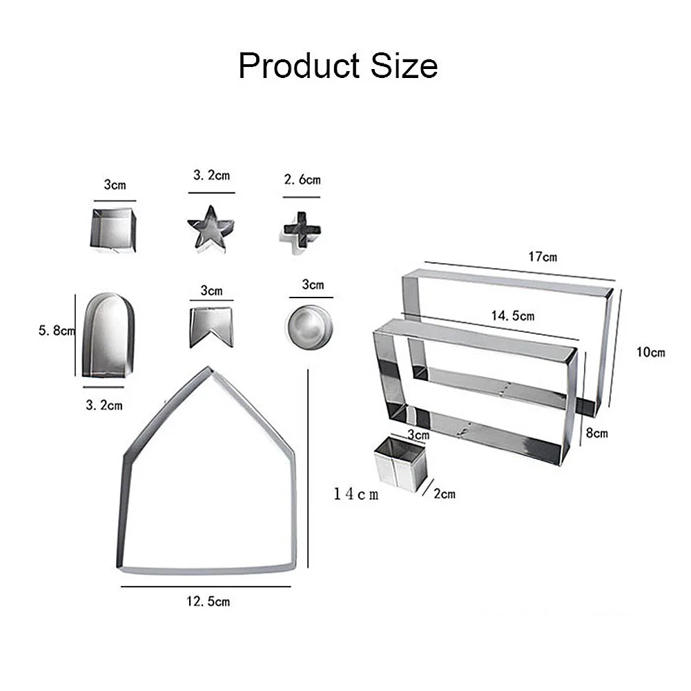 Горячее предложение 3D Рождественский набор резаков для печенья пряничный домик из нержавеющей стали торт Бисквит Фондант Формочки Инструменты для выпечки