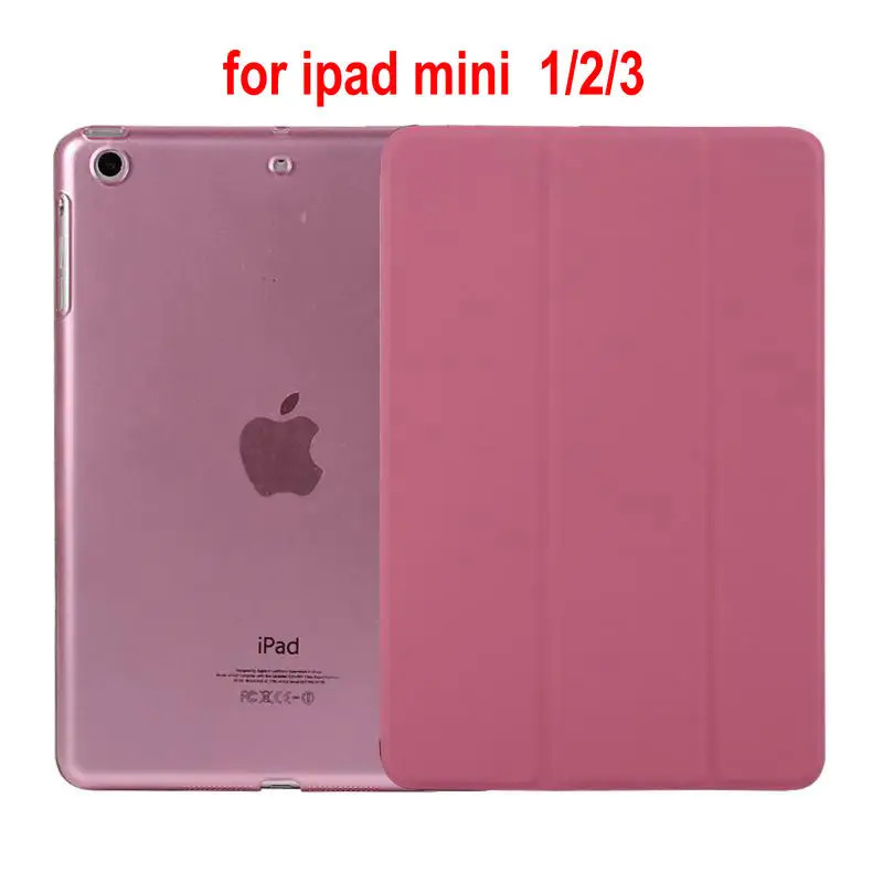 Кожаный чехол из искусственной кожи для ipad mini1 2 3 4 5 mini2 mini 3 mini4 mini 5 Магнитный чехол для планшета с функцией пробуждения и сна для mini1/2/3/4/5 - Цвет: mini123 pink