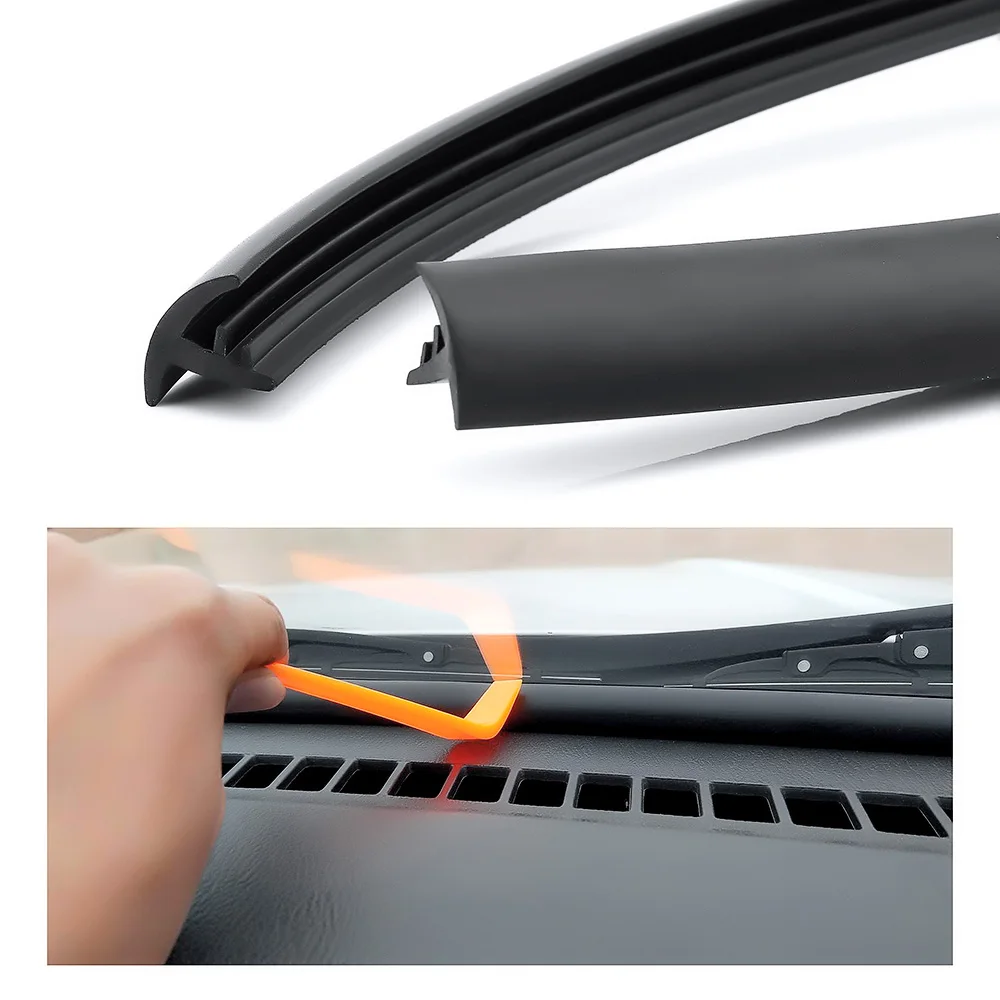 

Rubber 1.6m Car Rubber Sound Seal Strip Soundproof Dustproof Sealing Strip For Auto Car Dashboard Windshield