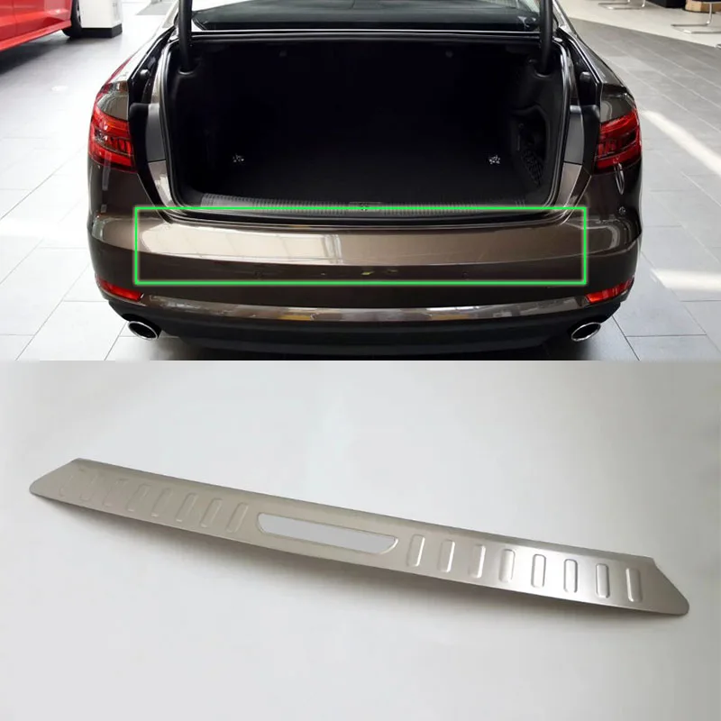 

Car Accessories Interior Decoration Stainless Steel Rear Outer Bumper Protector Scuff Plate Guard Cover Trim For Audi A4L 2017