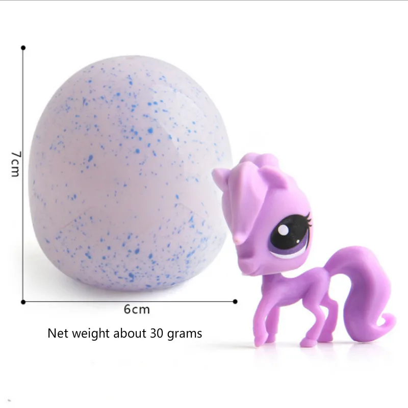 4 Pcs Cute LPS Q Pet Animal Burst Egg Toy Model Animals Little Pet Shop Mini Animal Toys For Kids Birthday Gifts Random color