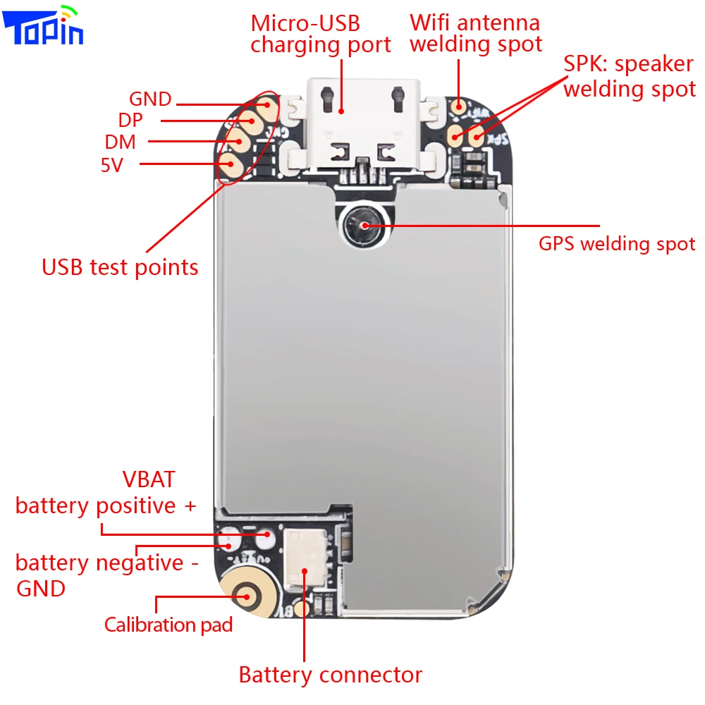 Topin 365GPS ZX303 GSM GPRS Wifi микро GPS чип слежения забор SOS мини устройство PCB для