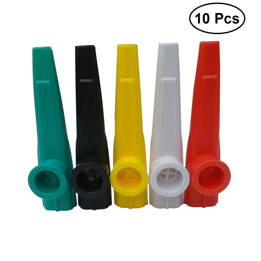 

10PCS Kids Childrens Musical Instruments Plastic Kazoos of Random Assorted Colors
