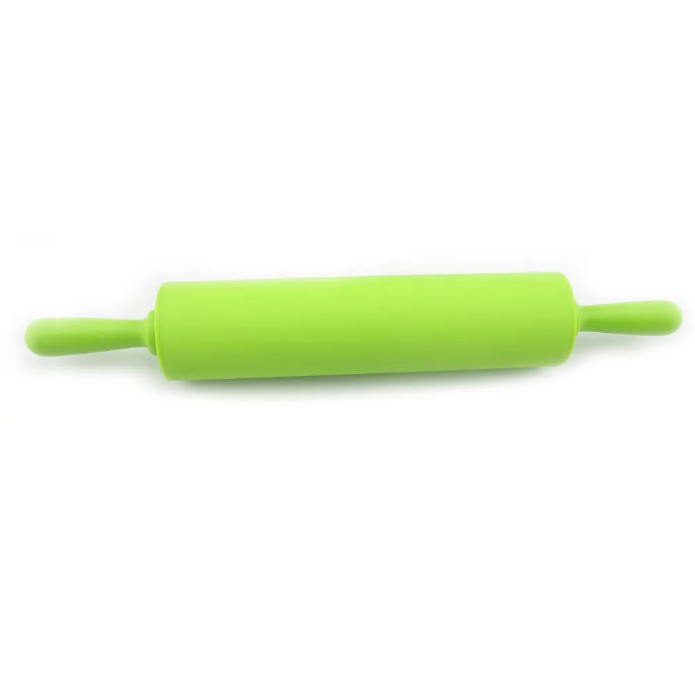 Omylike Professional Non Stick Rolling Pin, Greenroll up silicone