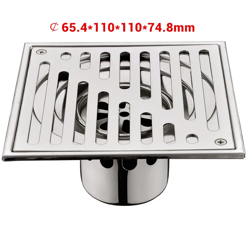 Bangnolux SUS 304 Stainless Steel Square Shower Grate Waste Tile Insert Square Floor Waste Grates Bathroom Drains Drain Strainer drain filter floor drain filter shower drain cover floor drain shower drain drain strainer