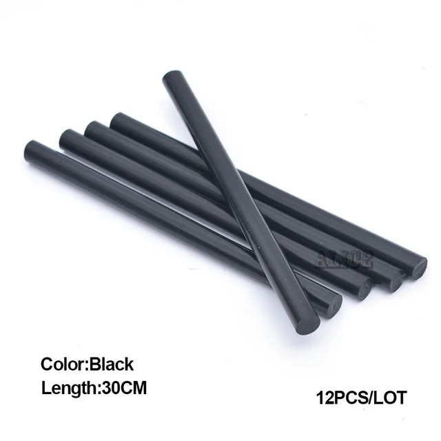 Черные клеевые палочки 30 см, Итальянский кератин, клеевые палочки, цветной Кератиновый клей для наращивания волос - Цвет: Black 30CM
