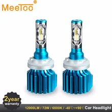 Car Headlight H4 H7 LED Bulbs H1 H11 HB4 HB3 9005 9006 9012 12V 80W 6000K