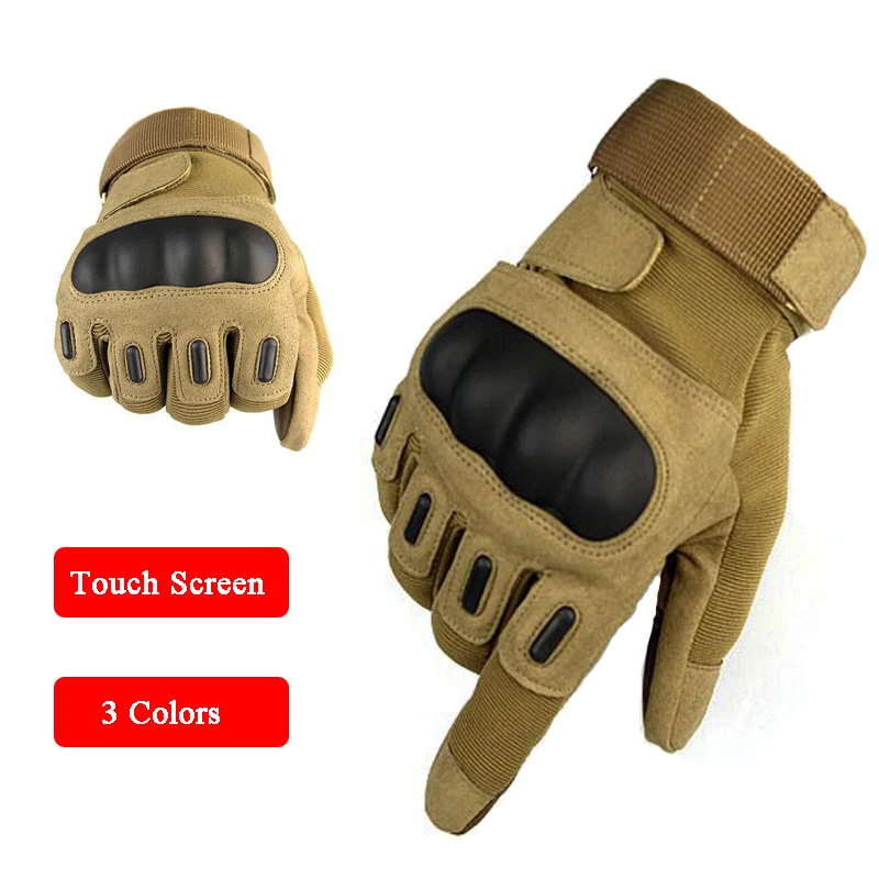 

Military Tactical Gloves Men Armor Airsoft Paintball Sport Gloves Touch Screen Full Finger Gloves For Hunting Hiking Camping