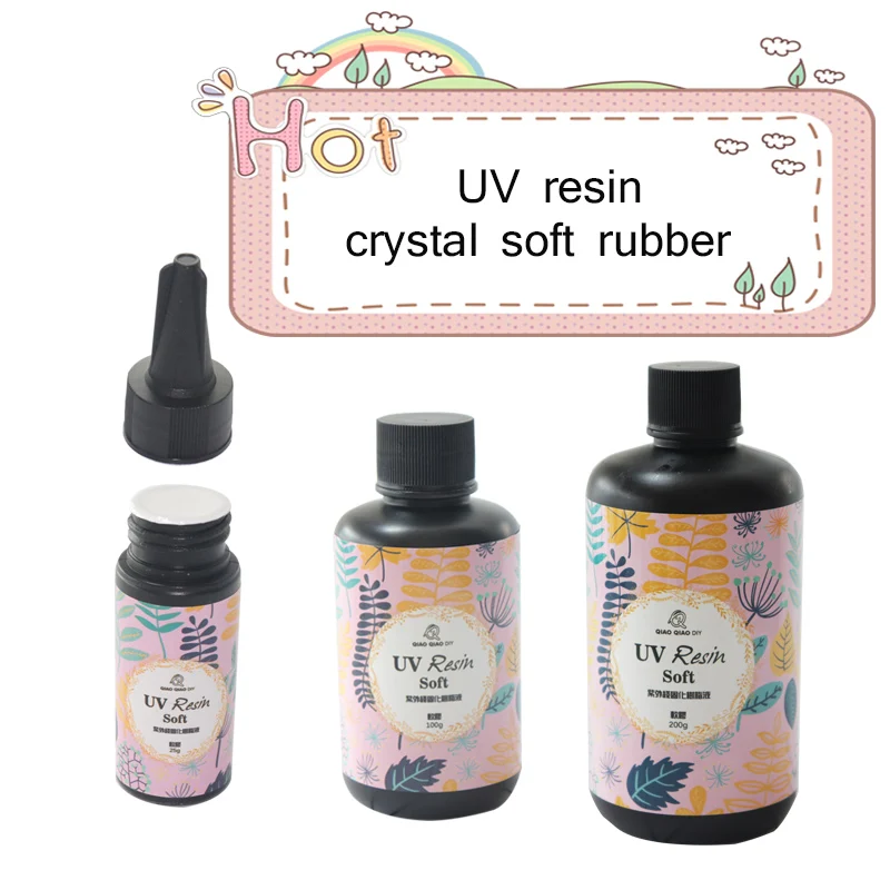 25/60/100/200g УФ Смола прозрачный мягкий Тип ультрафиолетового затвердеть Изделия из