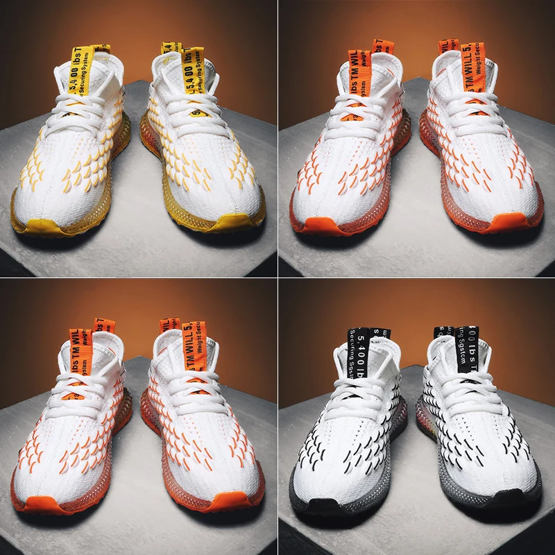 

Summer 2019 Men Casual Flying Weaving Shoes Men Coconut Shoes Sports Leisure Breathable Running Shoes Thick soled sneakers