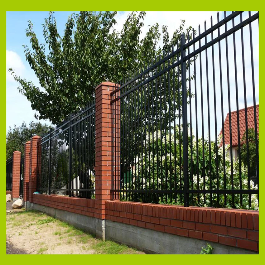 Security Palisade Fencing Fish Plate For Linking Palisade Rails