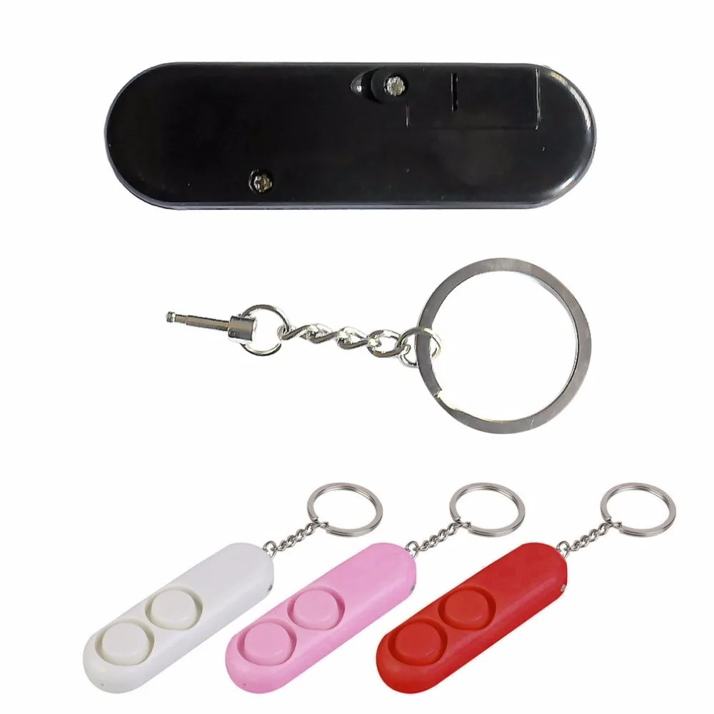 LESHP Self Defense Keychain Alarm Anti-Attack Anti-Rape Security Safety Panic Loud Alarm Emergency Siren Key Chain Keyring