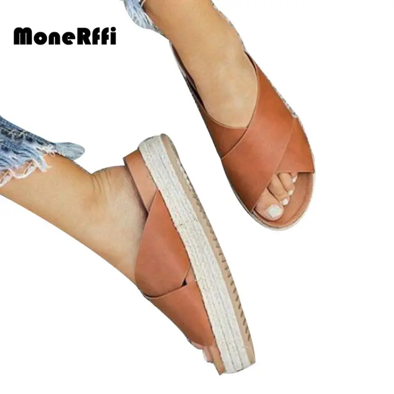 

MoneRffi 2019 Summer Slippers Women Slides Platform Women Slippers 2019 Thick Bottom Flip Flops Women Flat Sandals