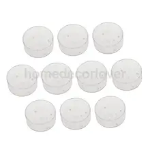 10x пластиковые прозрачные круглые контейнеры для восковой массы свечи чашки для чайных свечей