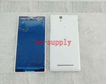 

SZMUGUA Full Housing Front Frame Chassis + Back Battery Cover Case for Sony Xperia C3 S55U D2502 D2503 D2533 + Kits
