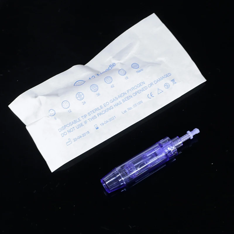 10 PCS Blue Electric A1 Derma pen Needles Bayonet 12 pin MYM Cartridge For Auto Microneedles Derma pen 12 pin DR.PEN Needles Tip (3)