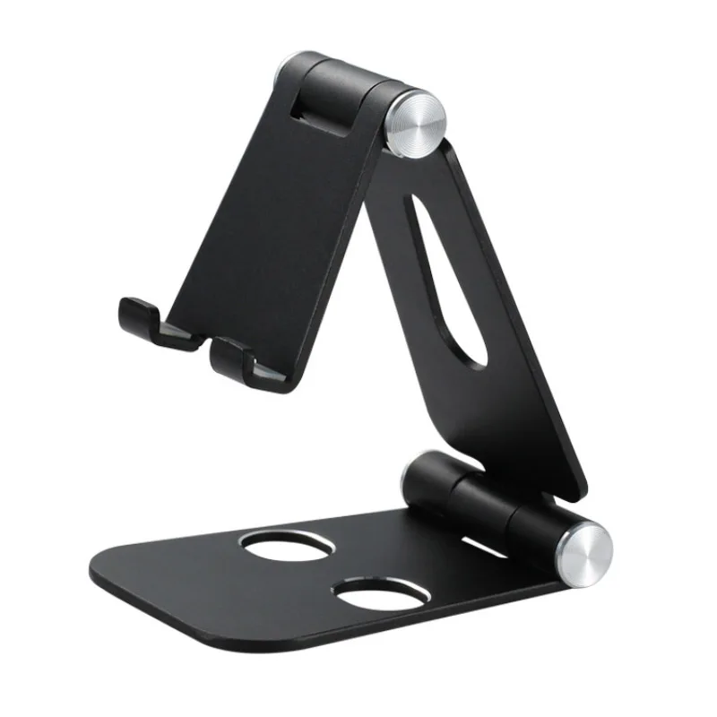 

Aluminium Alloy Dual Foldable Desktop Rotary Tablet Adjustable Angle Stand Mobile Phone Holder Mount Bracket For Iphone For Ipad