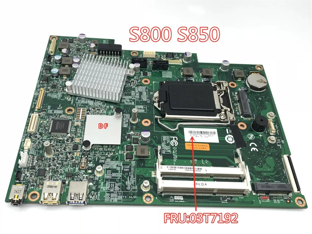 

For Lenovo S800 S850 with GPU B85 Motherboard PIB85S/TRIPOLI 12102-1 48.3KR11.011 FRU 03T7192 Mainboard 100% tested fully work