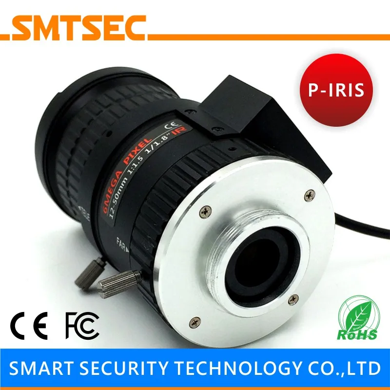 10 шт. P Iris 1/1/1 &quot6MP 12 50 мм объектив с ручным зумом F1.5 Авто IRIS CS Mount CCTV HD IP объектив|manual